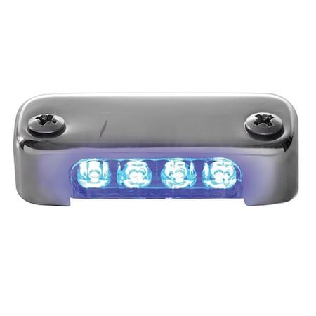 Attwood Attwood Blue LED Micro Light w/Stainless Steel Bezel &amp; Vertical Mount 6350B7